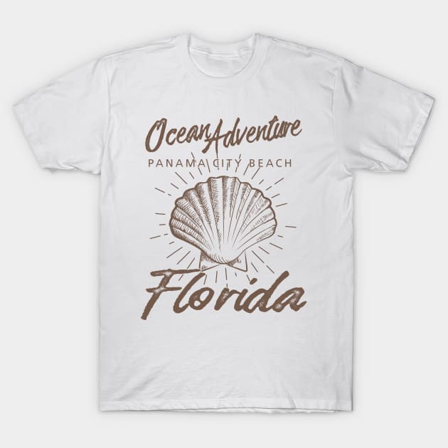 Panama City Beach Florida Sea Shell T-Shirt by JakeRhodes